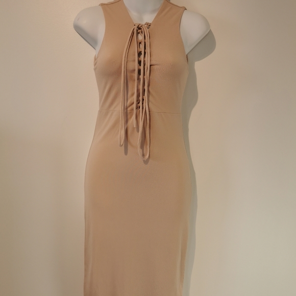 Forever 21 size small bodycon nude dress - Picture 8 of 8